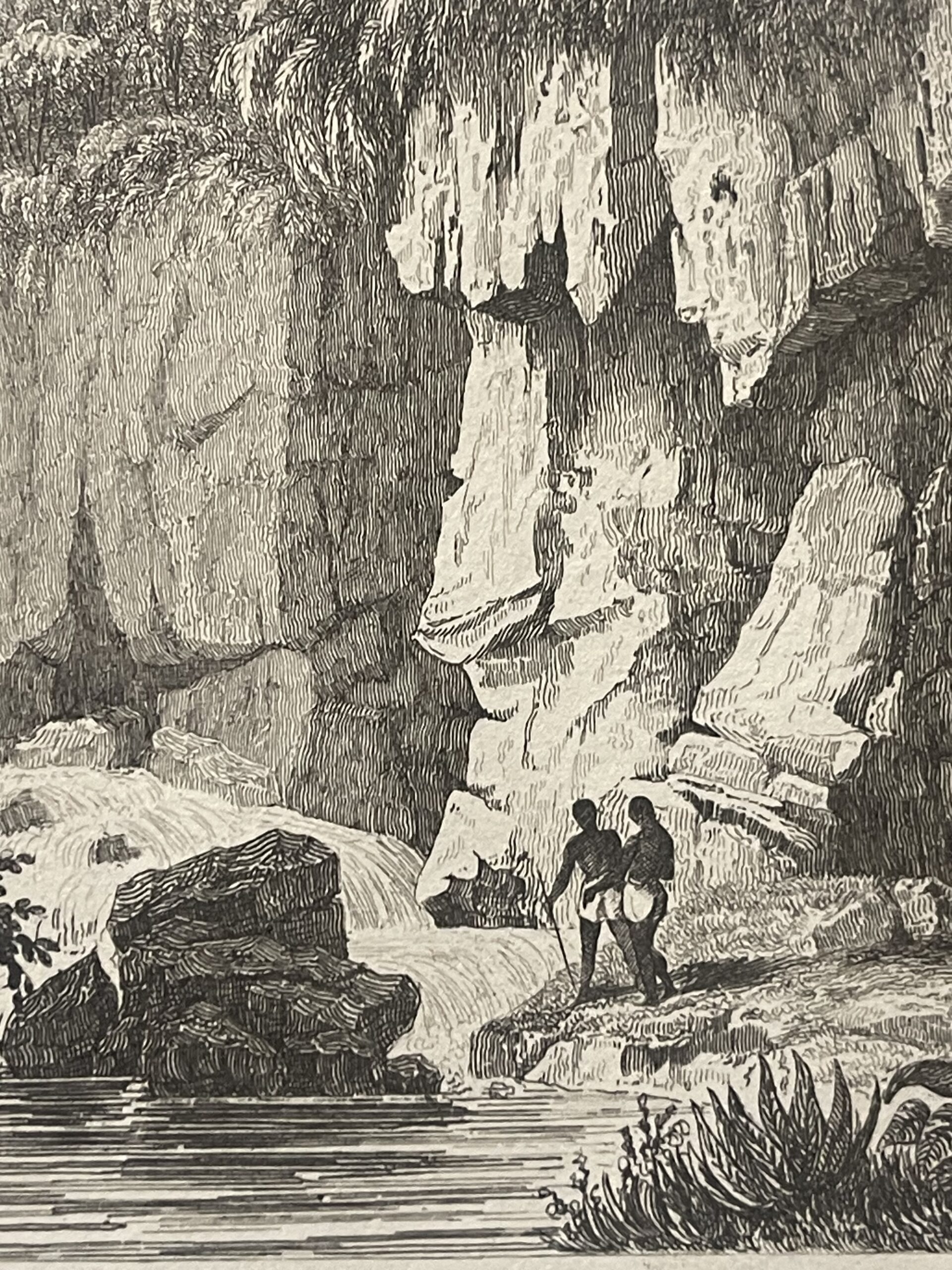 Ambon Amboine Indonesia Tropical Ravine and Cascade Antique Print – Image 5