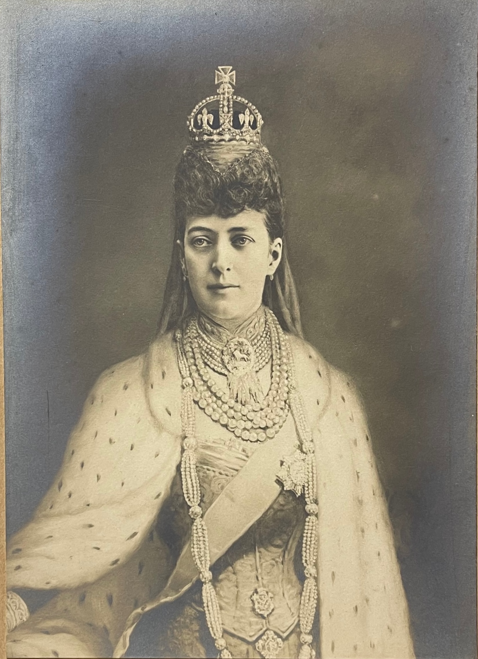 Queen Alexandra 1902 Coronation Portrait Rotary London Silver Print – Image 4