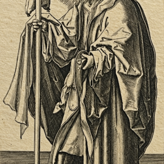 Saint John 1880 Amand Durand Print After Lucas van Leyden